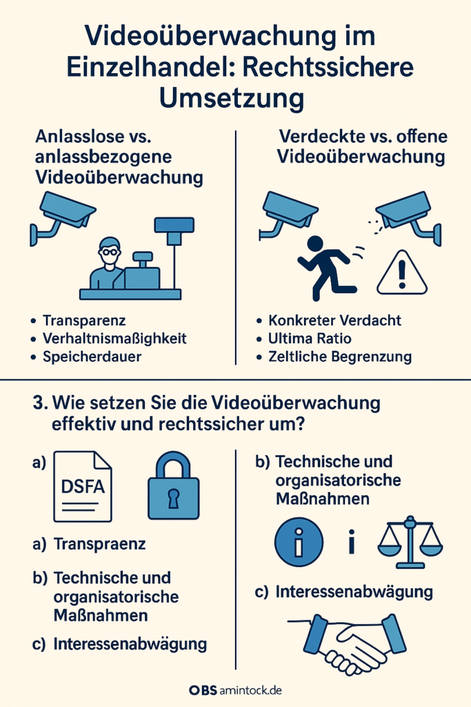 Videoüberwachung im Laden – Was ist erlaubt und wie setzen Sie es korrekt um?